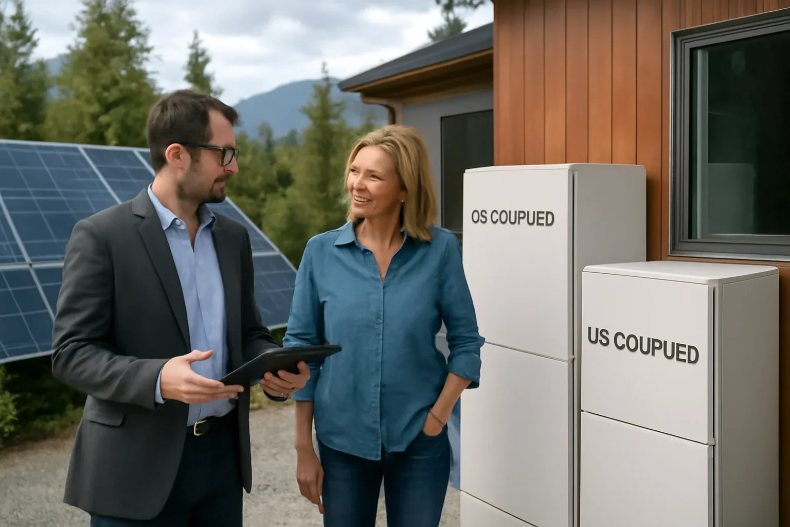 AC-Coupled vs DC-Coupled Battery Storage planning discussion for a solar project in British Columbia