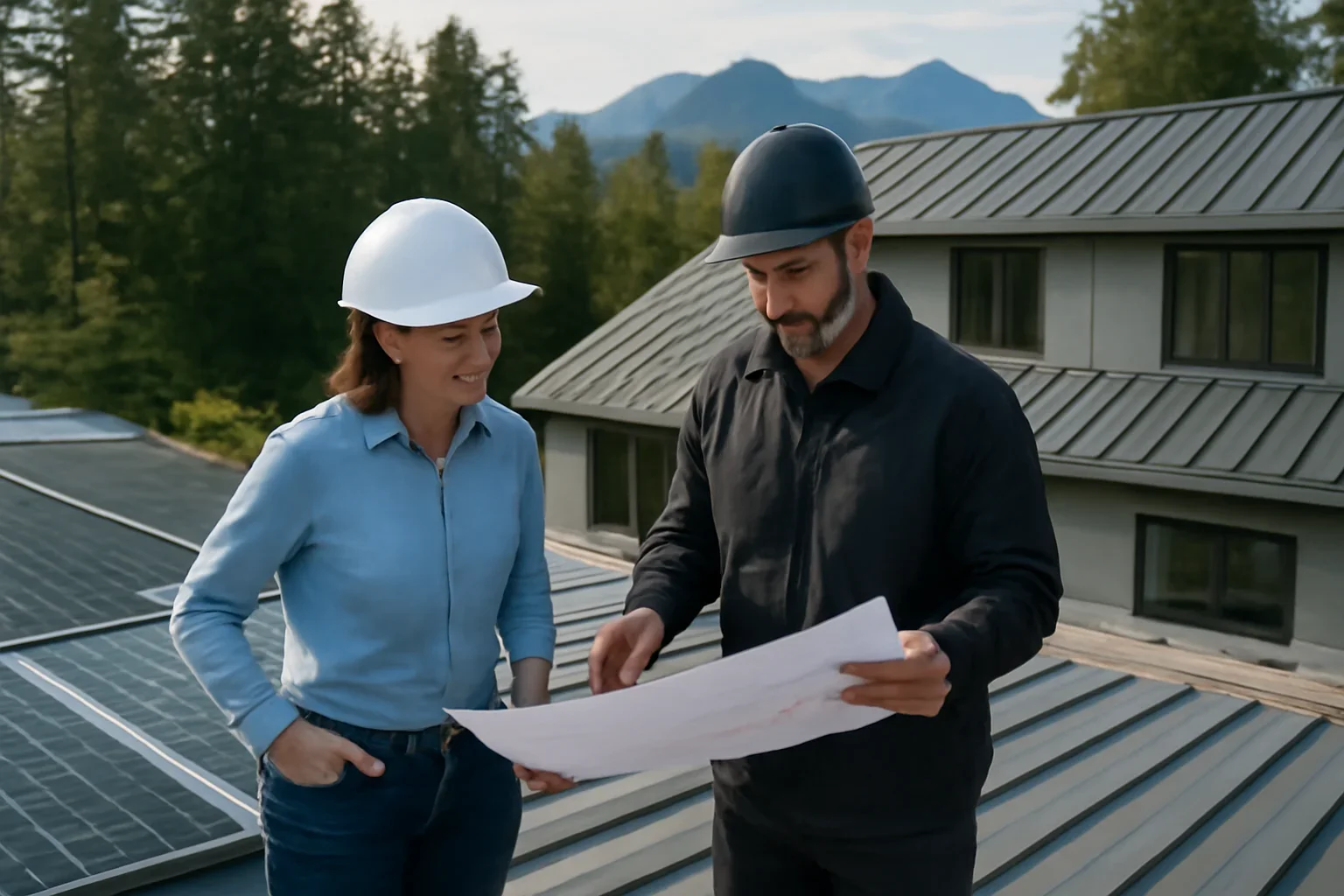 Can You Install Solar on Metal Roofs? planning discussion for a solar project in British Columbia