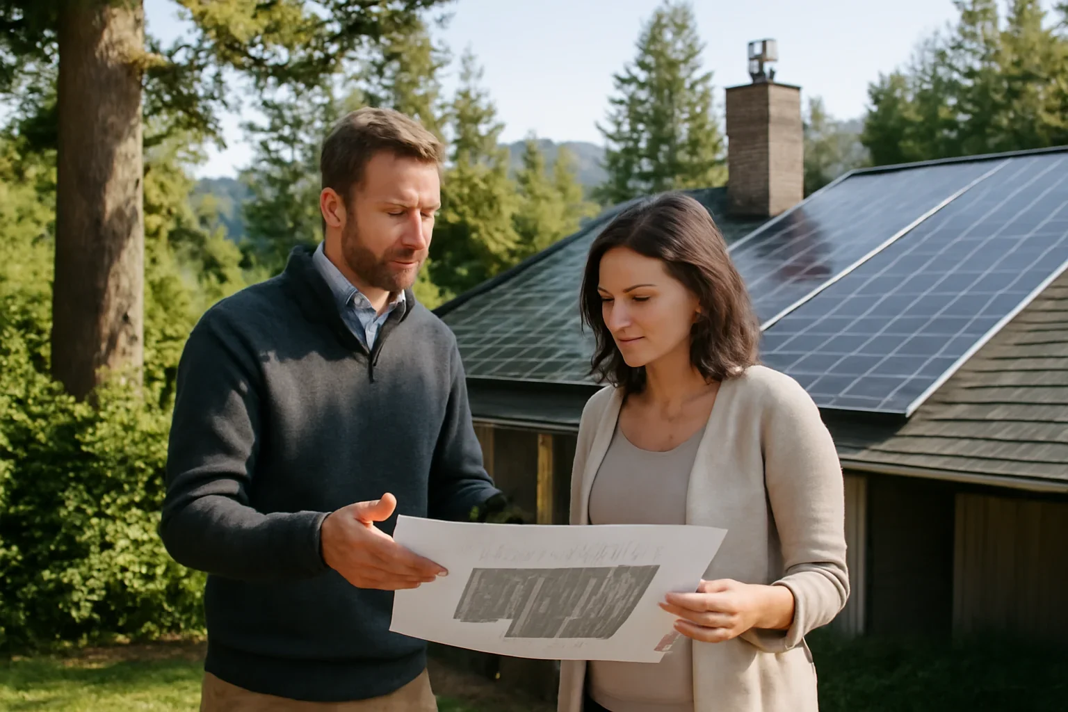 How Shading Reduces Solar Panel Output planning discussion for a solar project in British Columbia