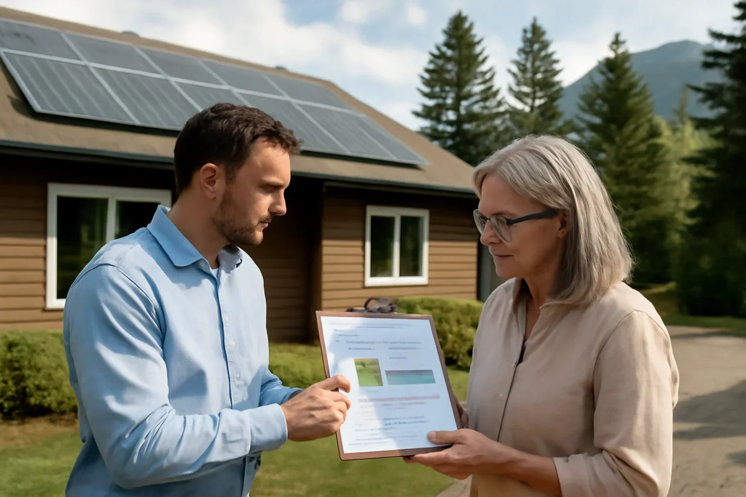 How to Estimate Solar Savings Before You Buy planning discussion for a solar project in British Columbia