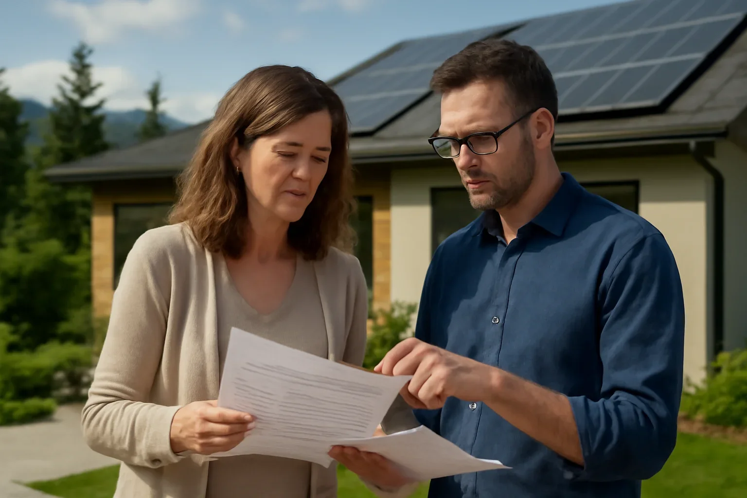 Solar Paperwork Checklist for BC Homeowners planning discussion for a solar project in British Columbia