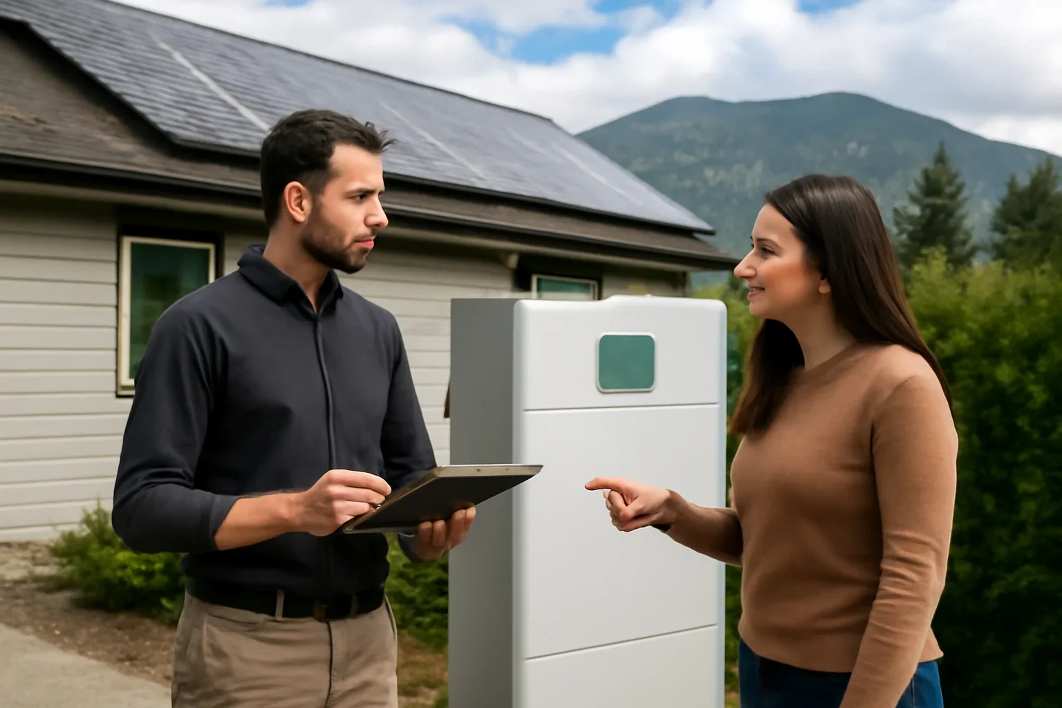 Whole-Home Backup vs Essential Loads planning discussion for a solar project in British Columbia