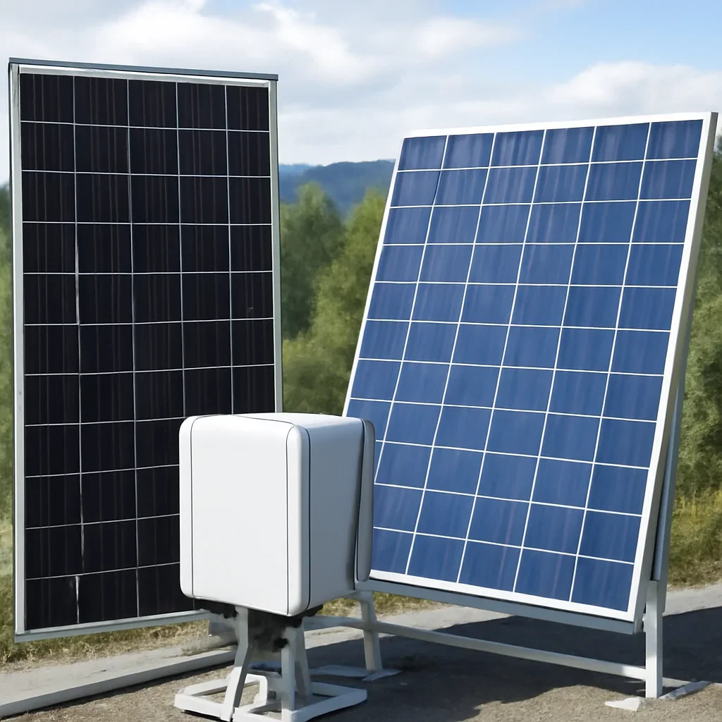 Solar equipment and installation details related to Monocrystalline vs Polycrystalline Solar Panels