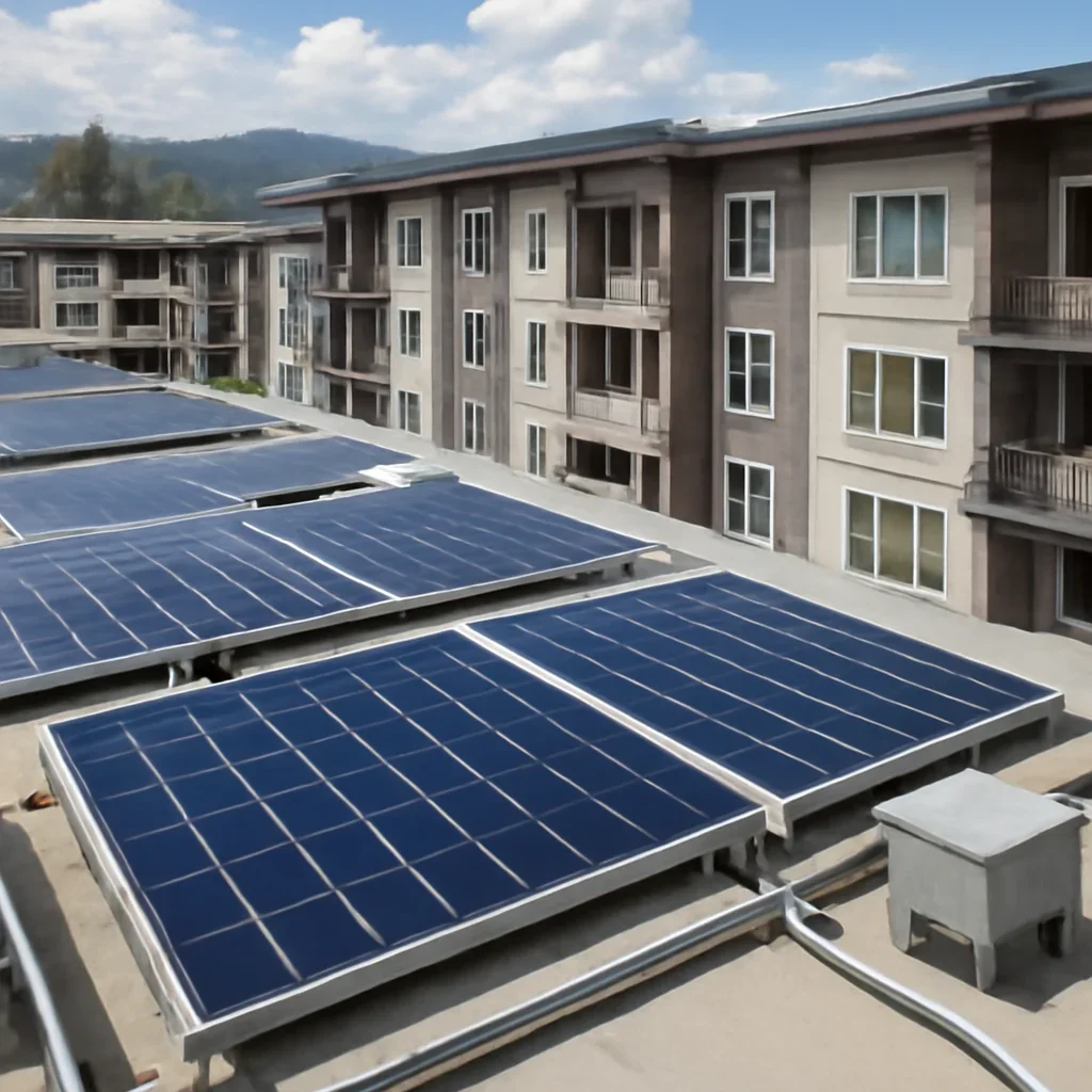 Solar equipment and installation details related to Solar for Apartment Buildings