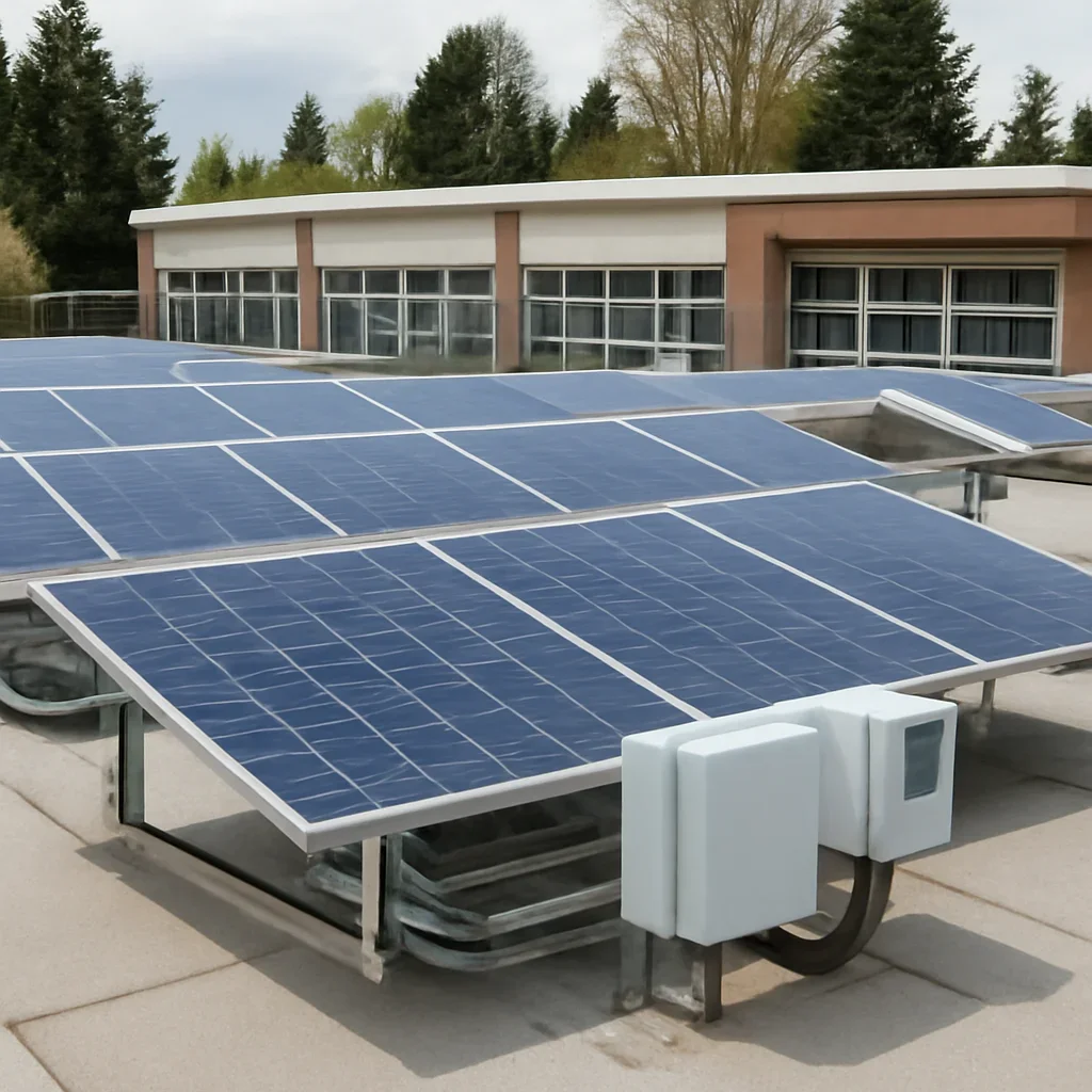 Solar equipment and installation details related to Solar for Schools and Public Sector