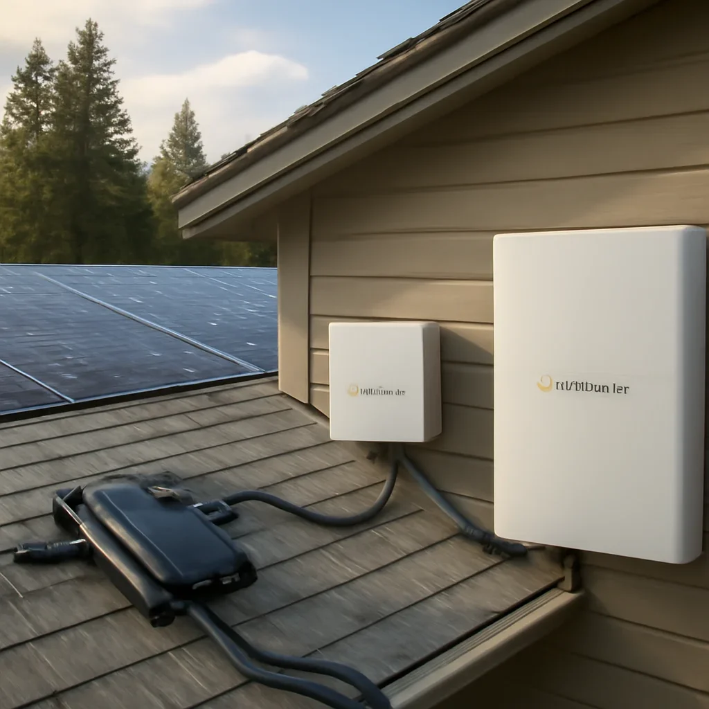 Solar equipment and installation details related to Enphase