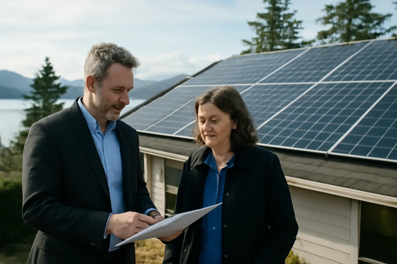 Campbell River Solar Panels planning discussion for a solar project in British Columbia