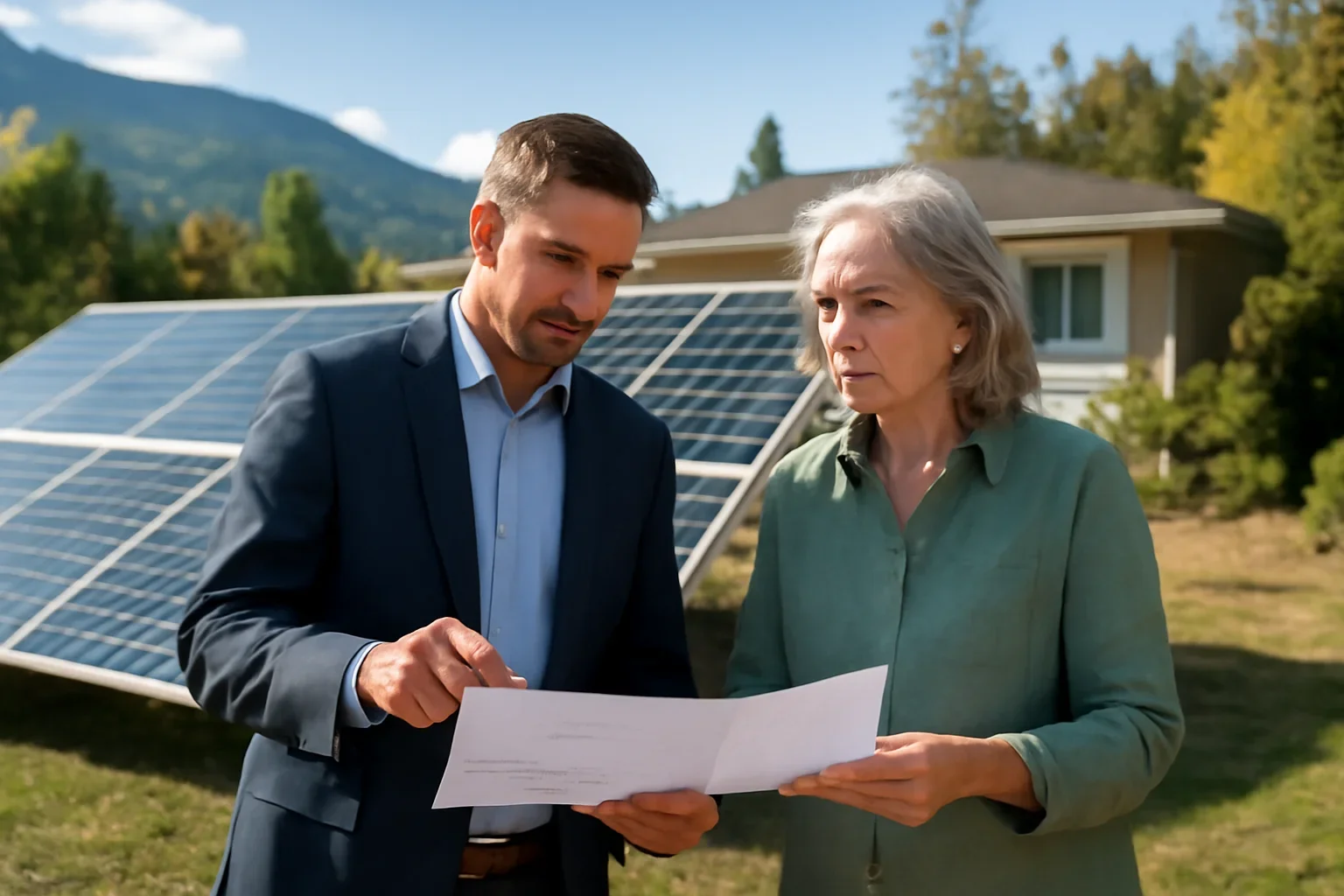 Castlegar Solar Panels planning discussion for a solar project in British Columbia