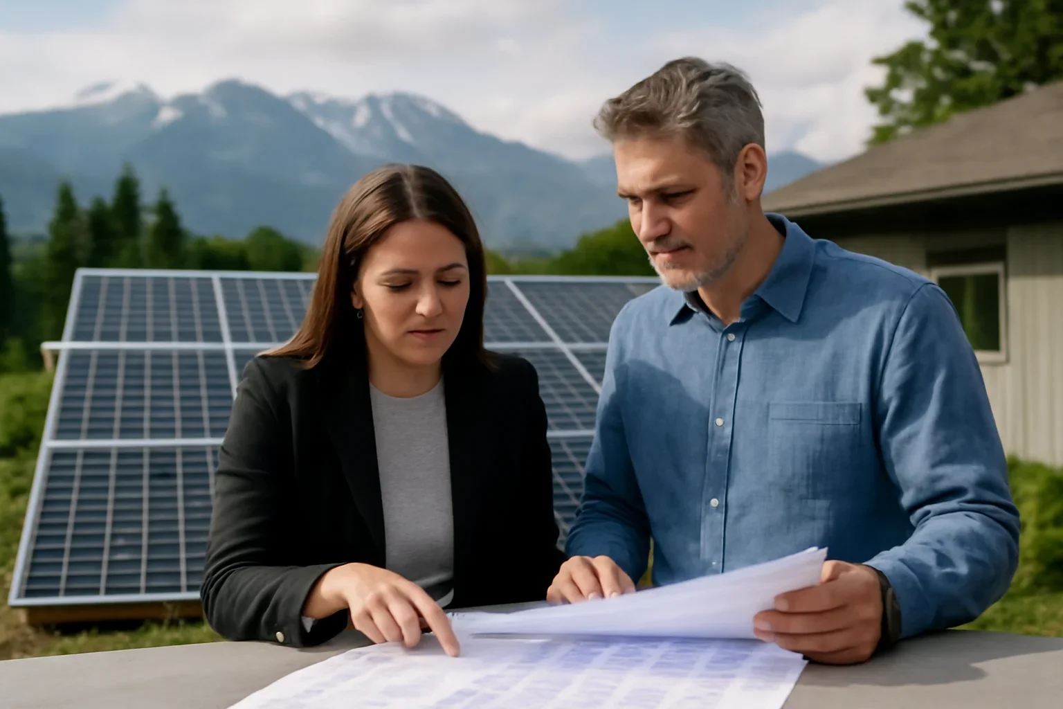 Chilliwack Solar Panels planning discussion for a solar project in British Columbia