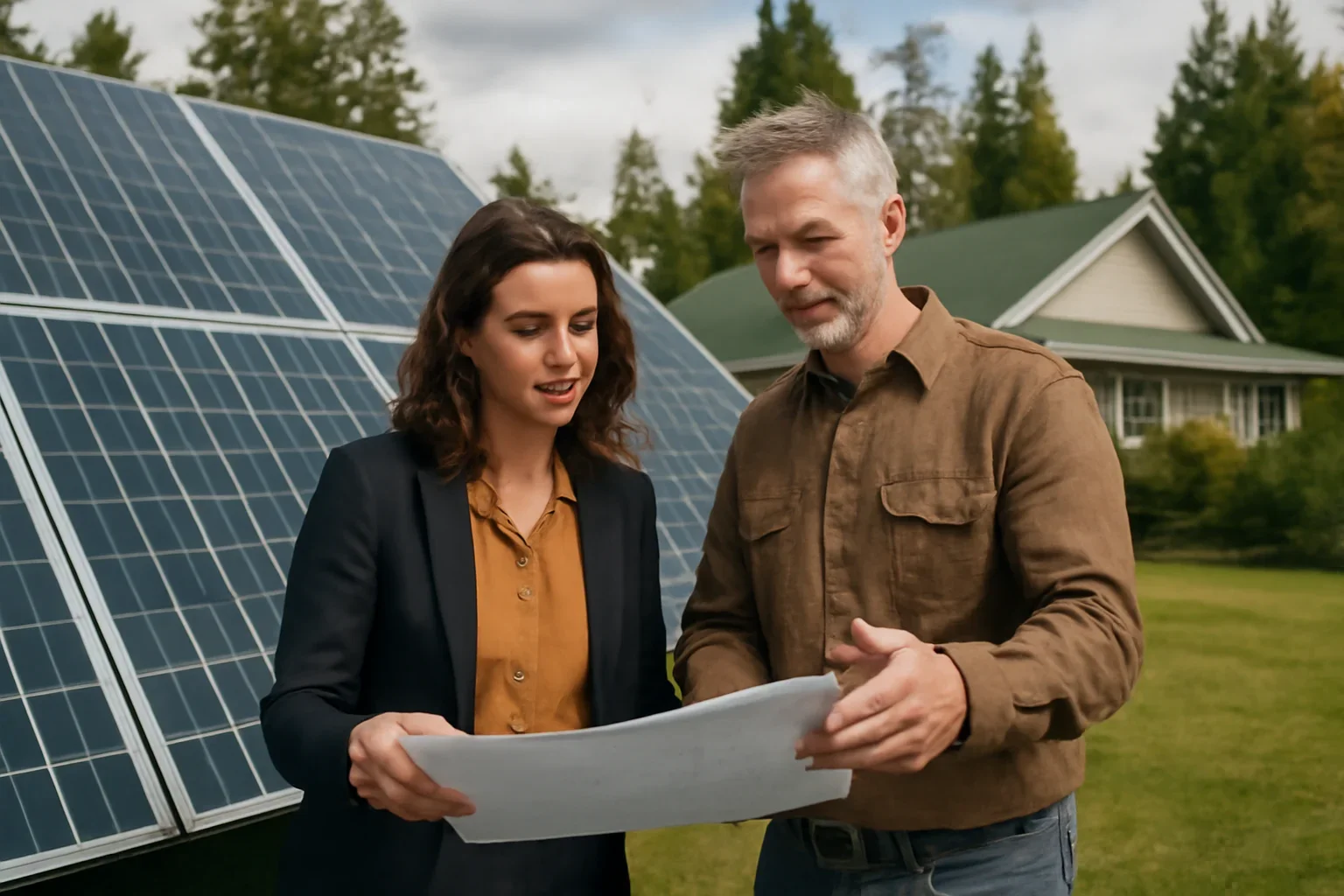 Courtenay Solar Panels planning discussion for a solar project in British Columbia