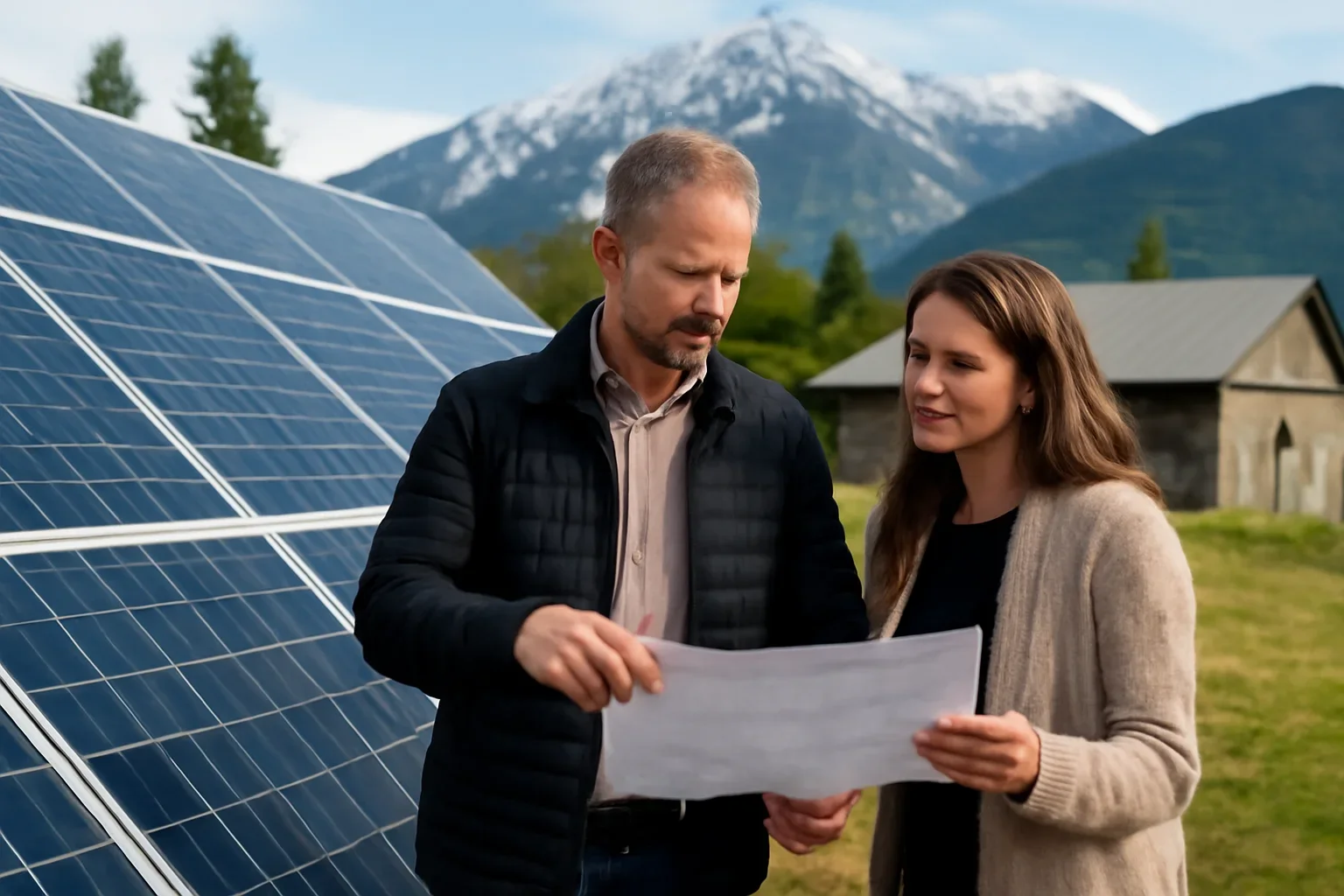 Fernie Solar Panels planning discussion for a solar project in British Columbia