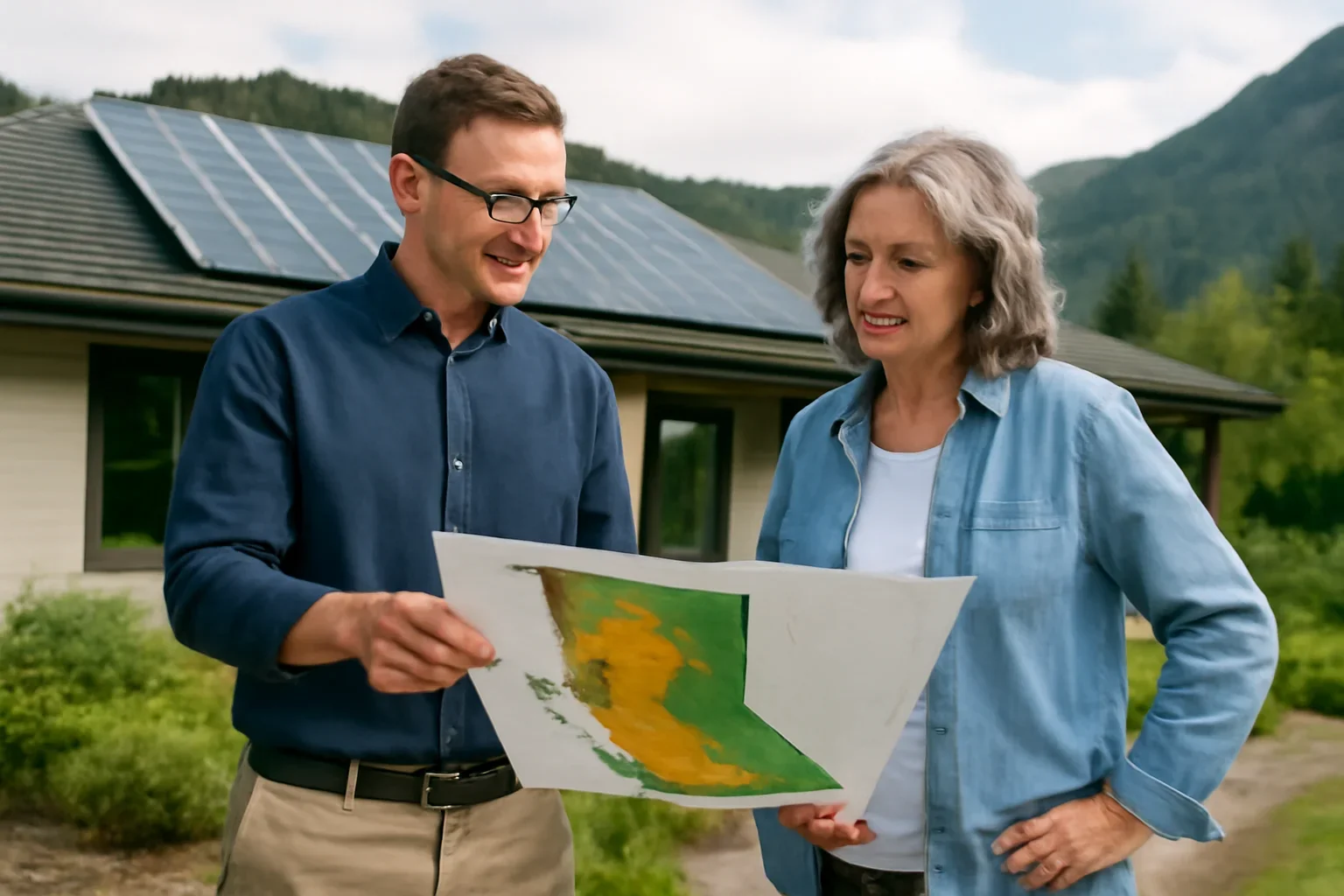 Service Areas planning discussion for a solar project in British Columbia