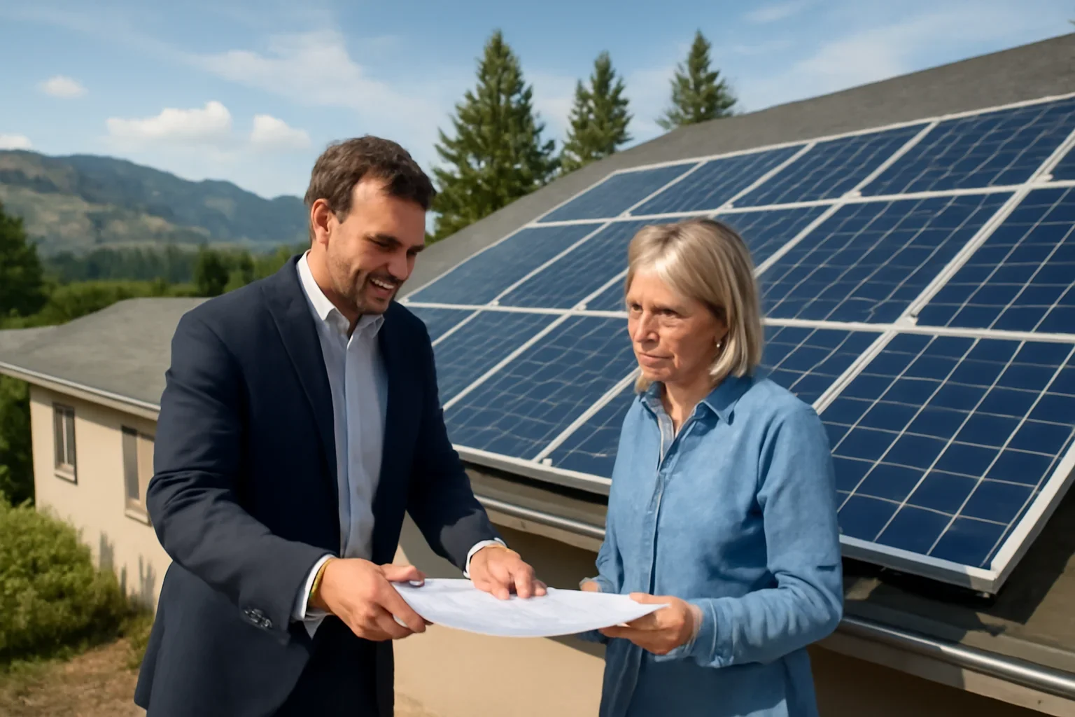 Kamloops Solar Panels planning discussion for a solar project in British Columbia