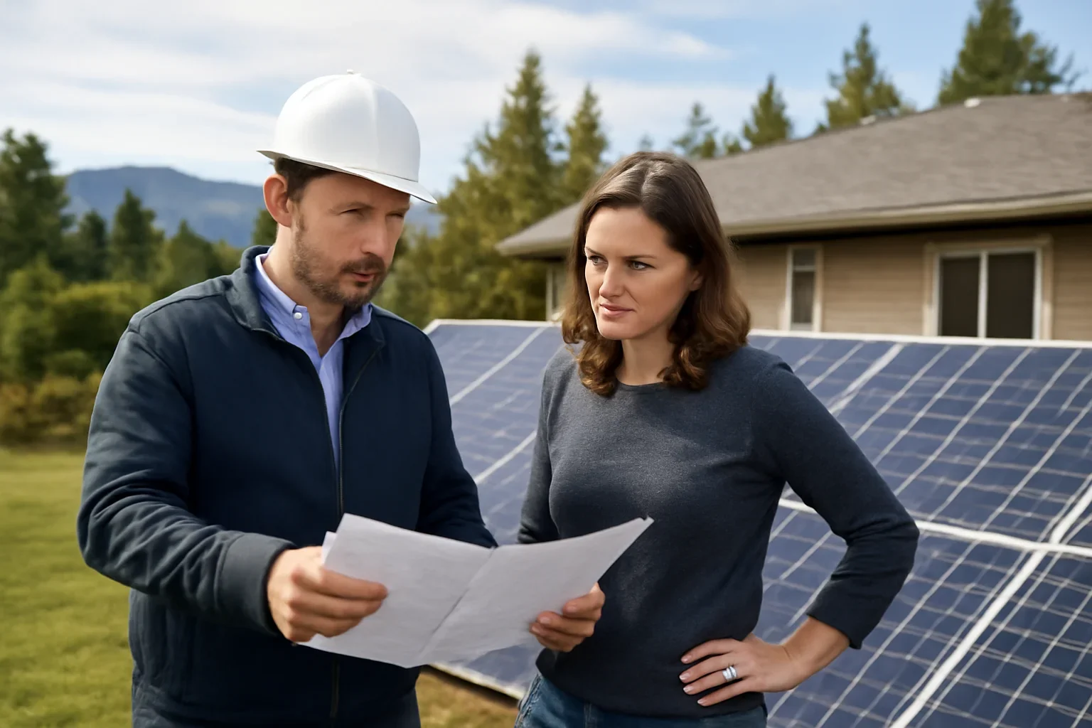 Parksville Solar Panels planning discussion for a solar project in British Columbia