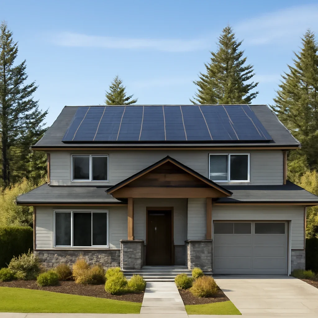 Property in Parksville suited for rooftop solar planning