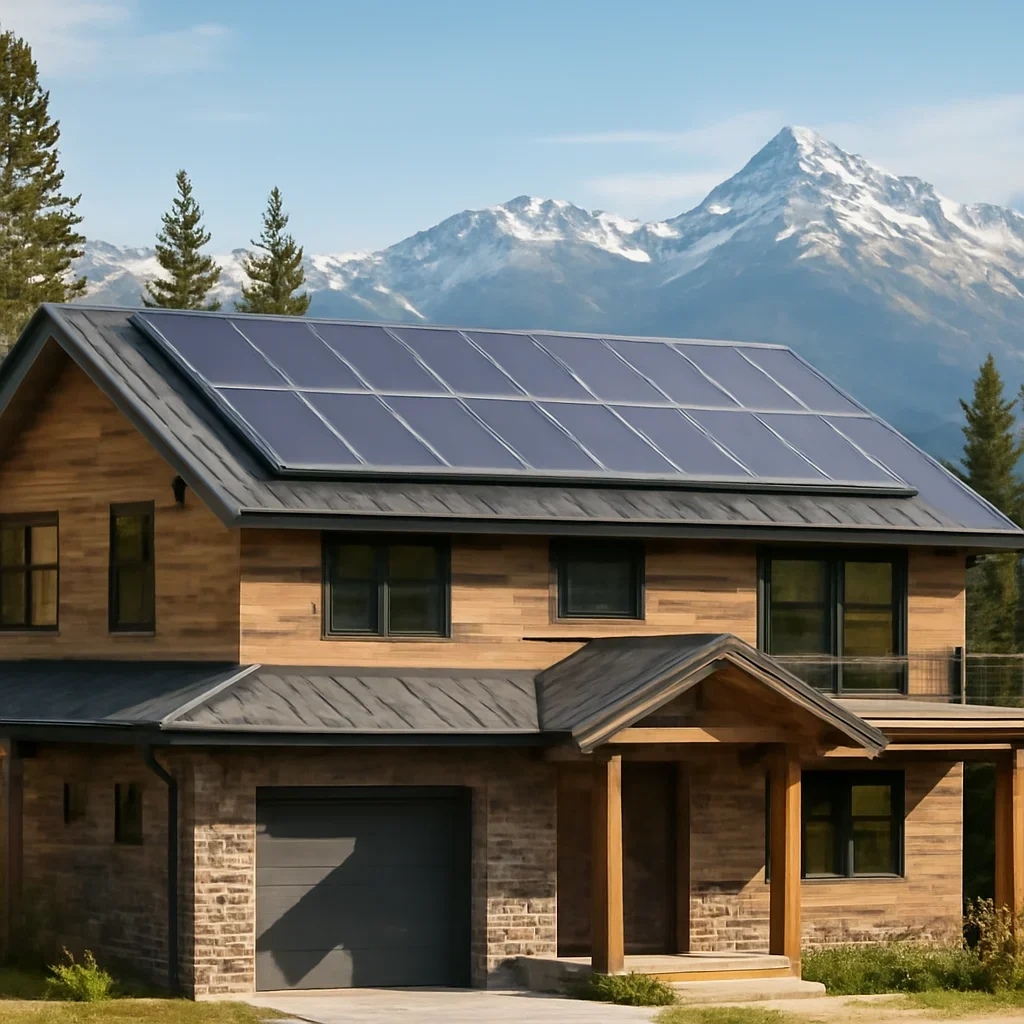 Property in Revelstoke suited for rooftop solar planning