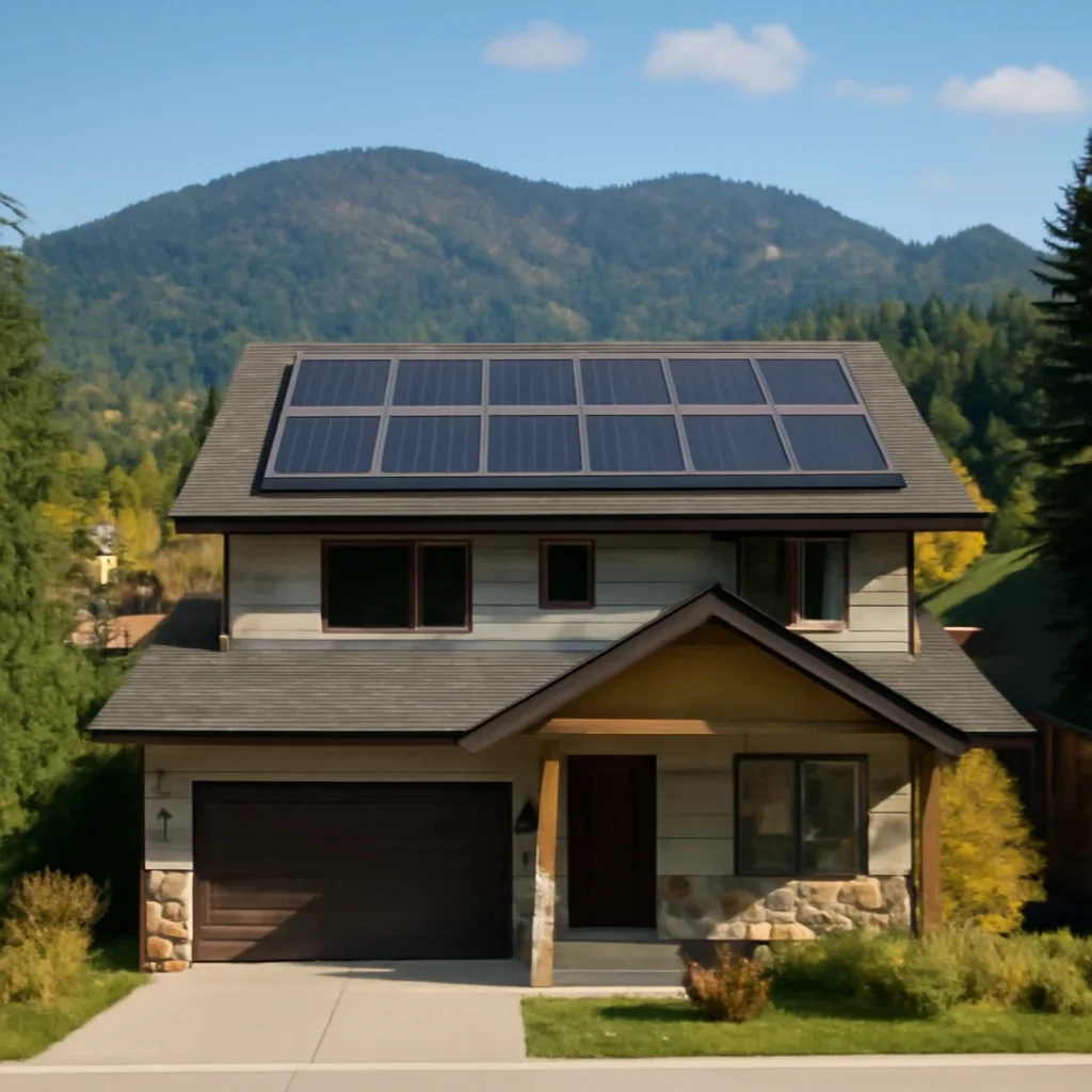 Property in Rossland suited for rooftop solar planning