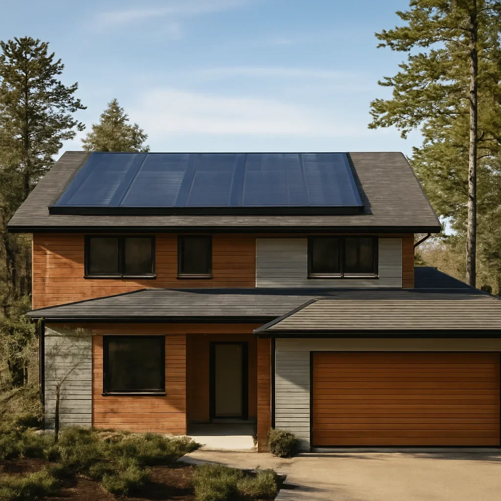 Property in Vancouver Island suited for rooftop solar planning