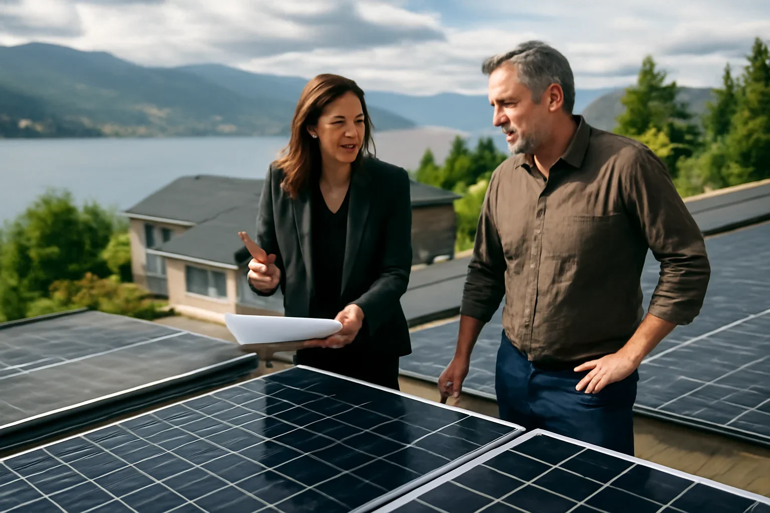 West Kelowna Solar Panels planning discussion for a solar project in British Columbia