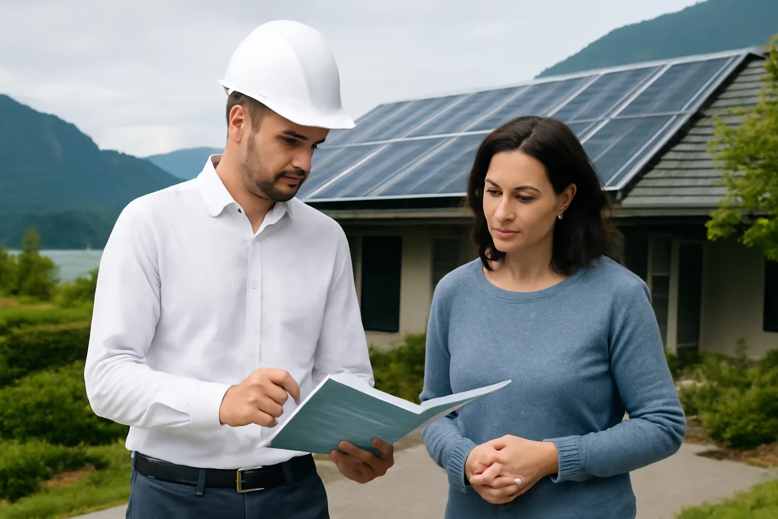 How Solar Panels Work planning discussion for a solar project in British Columbia