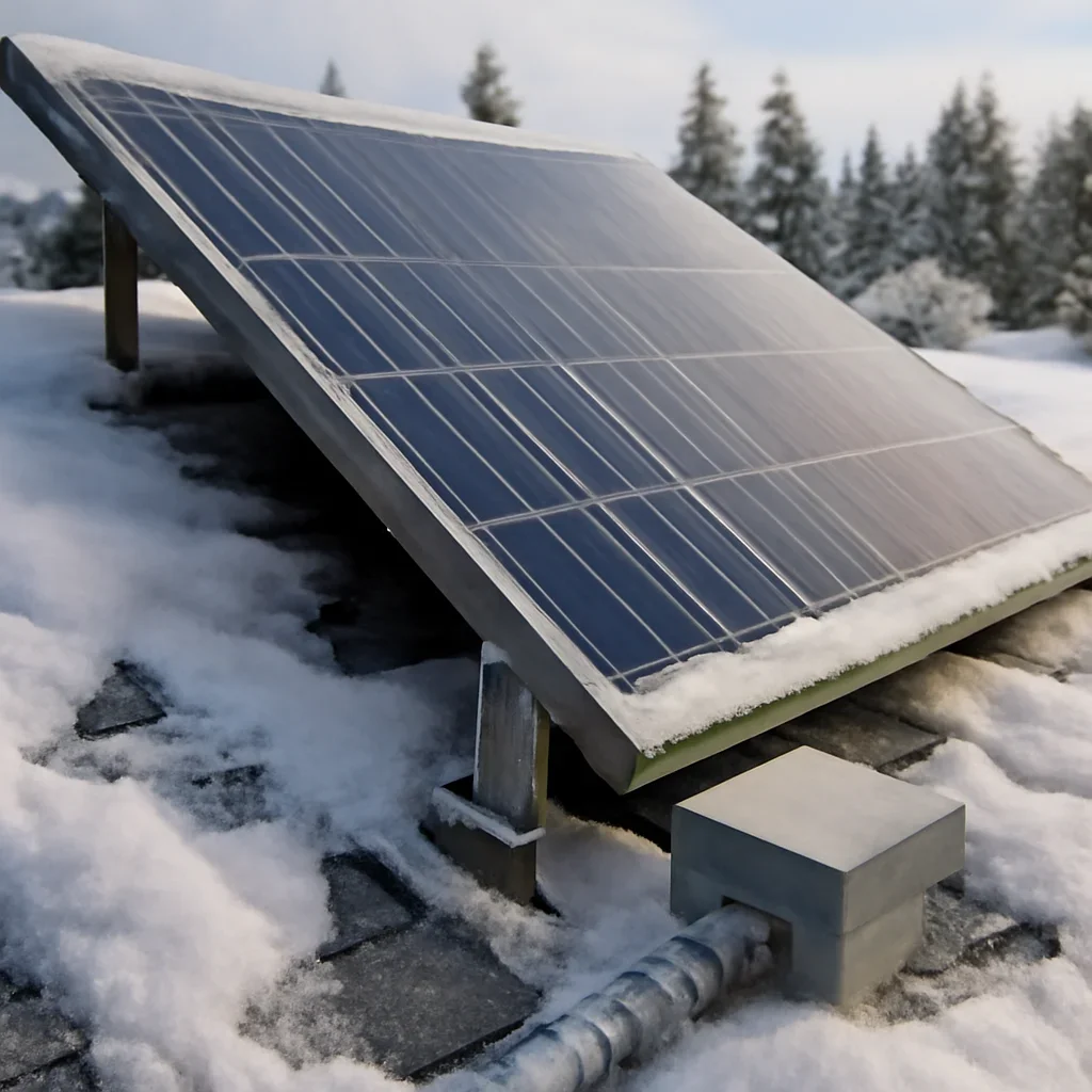 Solar equipment and installation details related to Solar Panels in Winter