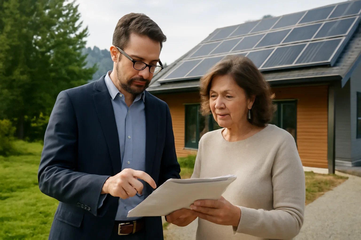 Solar Permits and Inspections in BC planning discussion for a solar project in British Columbia